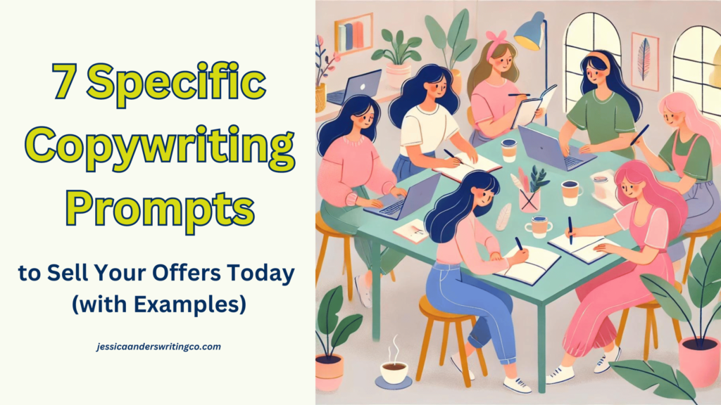 7 specific copywriting prompts banner