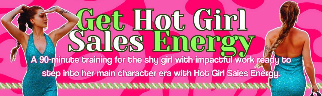 hot girl sales energy